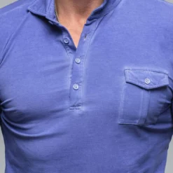 Dune Cafe Paco LS Polo Shirt In Lavender -Dune Shop dune cafe paco ls polo shirt in lavender mens shirts polos axels vail 38547759268074