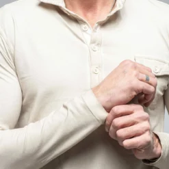 Dune Cafe Paco LS Polo Shirt In Sasso -Dune Shop dune cafe paco ls polo shirt in sasso mens shirts polos axels vail 36650795401450