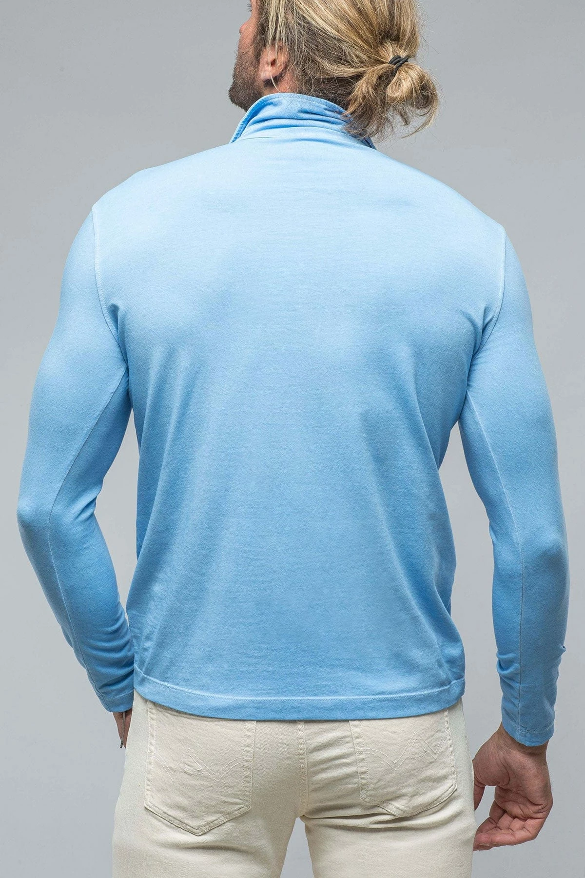 Dune Cafe Paco LS Polo Shirt In Sky 2 Dune Cafe Paco LS Polo Shirt In Sky - Image 2