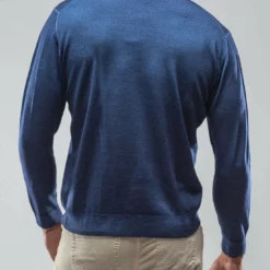 Dune Crosby Merino Sweater In Blue -Dune Shop dune crosby merino sweater in blue mens sweaters axels vail 29876709916861