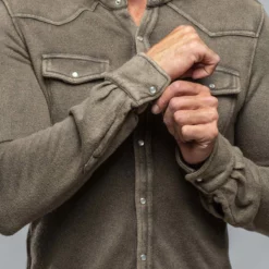 Dune Don Giovani Snap Shirt In Cenere -Dune Shop dune don giovani snap shirt in cenere mens shirts axels vail 37665684160746