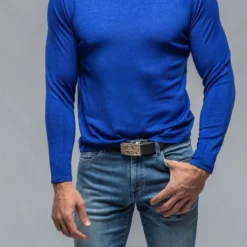 Dune Pacific Merino Crew In Cobalt