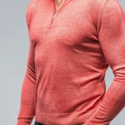 Dune Queniin Cashmere Quarter Zip In Blood Orange 7 Dune Queniin Cashmere Quarter Zip In Blood Orange -Dune Shop dune queniin cashmere quarter zip in blood orange mens sweaters axels vail 38620496658666