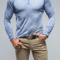 Dune Queniin Cashmere Quarter Zip In Lavender