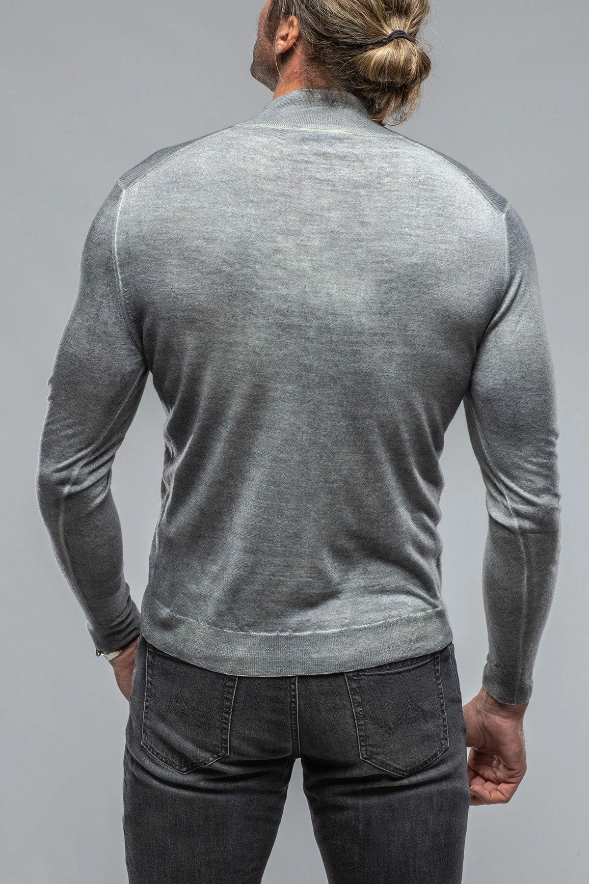 Dune Queniin Cashmere Quarter Zip In Perla 3 Dune Queniin Cashmere Quarter Zip In Perla - Image 3