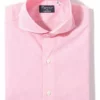Petzen Small Checked Cotton Shirt In Pink