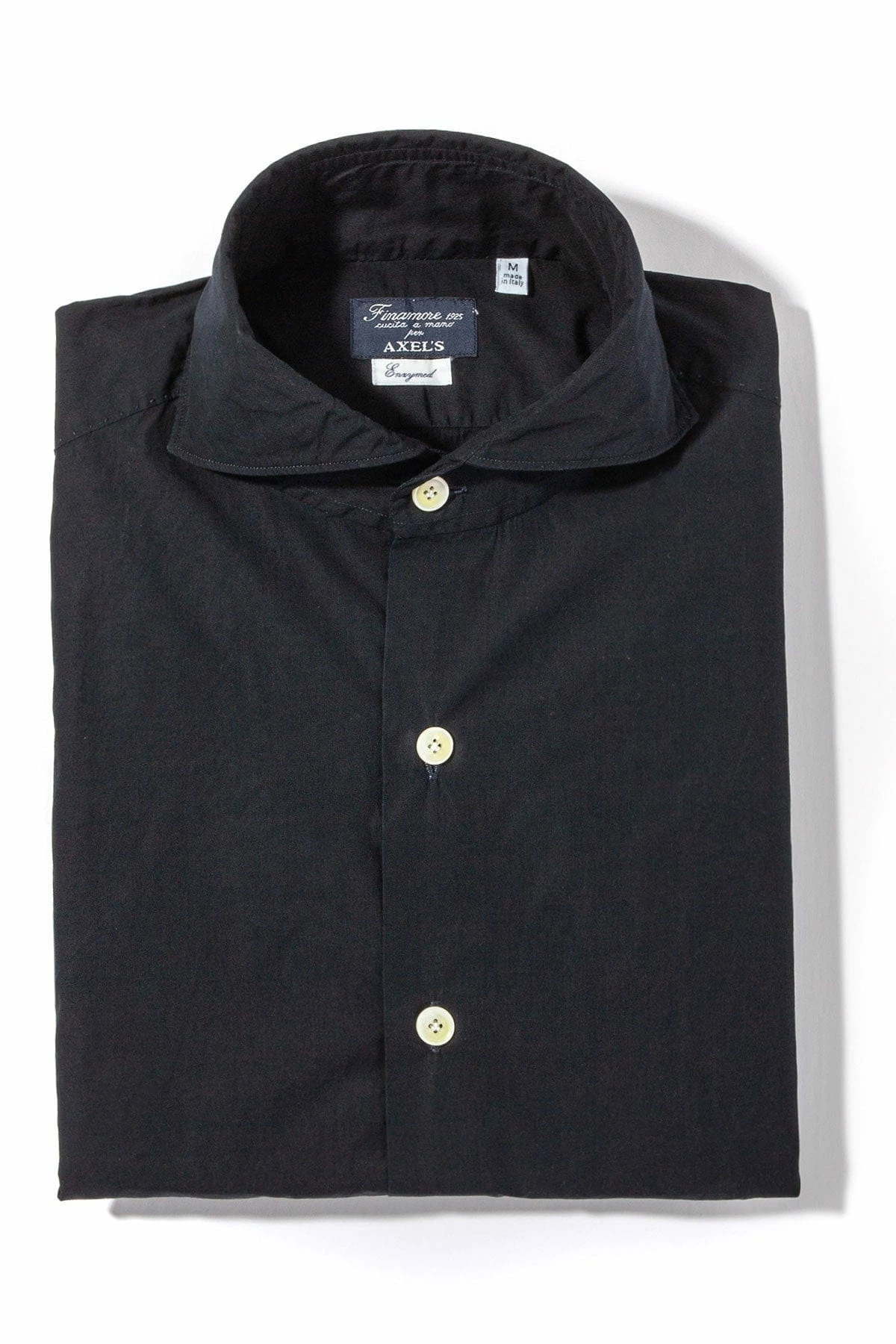 Tauplitz Enzymed Washed Cotton Shirt In Navy 1 Tauplitz Enzymed Washed Cotton Shirt In Navy
