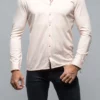 Cambria Button Up Polo In Pink