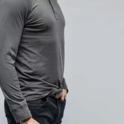 Coronado Cotton LS Henley In Grey -Dune Shop georg roth coronado cotton ls henley in grey mens shirts henleys axels vail 39124653441258