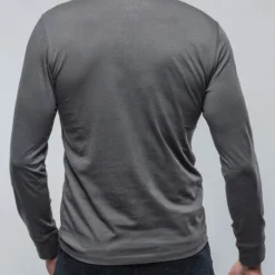 Coronado Cotton LS Henley In Grey -Dune Shop georg roth coronado cotton ls henley in grey mens shirts henleys axels vail 39124653474026