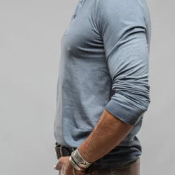 Coronado Cotton LS Henley In Capri Blue 6 Coronado Cotton LS Henley In Capri Blue -Dune Shop georg roth cotton ls henley in capri blue mens shirts t shirts axels vail 37615629435114