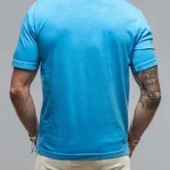 Cruz Cotton Polo In Blue Lagoon -Dune Shop georg roth cruz cotton polo in blue lagoon mens shirts polos axels vail 37851868365034