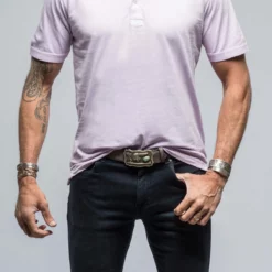 Cruz Cotton Polo In Lilac
