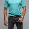 Cruz Cotton Polo In Mint