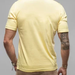 Cruz Cotton Polo In Yellow -Dune Shop georg roth cruz cotton polo in yellow mens shirts polos axels vail 37894312165610