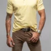 Cruz Cotton Polo In Yellow