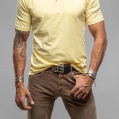 Cruz Cotton Polo In Yellow