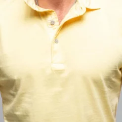 Cruz Cotton Polo In Yellow -Dune Shop georg roth cruz cotton polo in yellow mens shirts polos axels vail 37894312624362