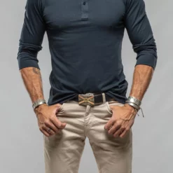 Coronado Cotton LS Henley In Navy