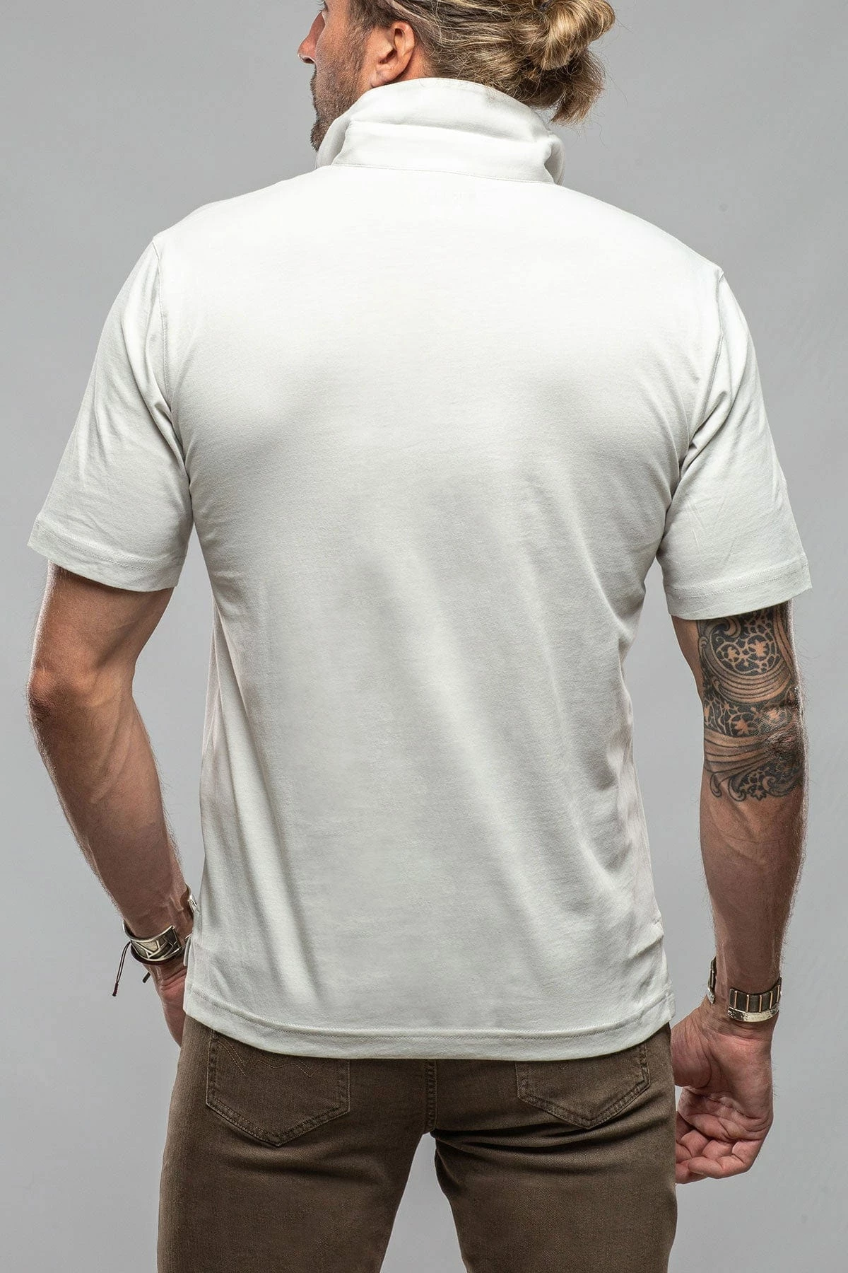 Cruz Cotton Polo In Cement 3 Cruz Cotton Polo In Cement - Image 3