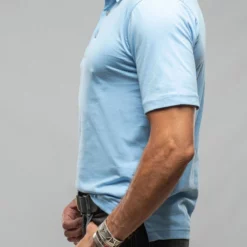 Cruz Cotton Polo In Sky Blue -Dune Shop georg roth gr cotton polo in sky blue mens shirts t shirts axels vail 37617603346666