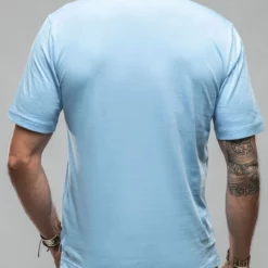 Cruz Cotton Polo In Sky Blue -Dune Shop georg roth gr cotton polo in sky blue mens shirts t shirts axels vail 37617603477738