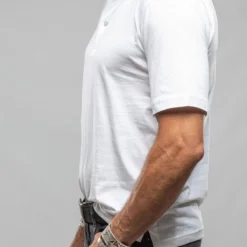 Cruz Cotton Polo In White -Dune Shop georg roth gr cotton polo in white mens shirts t shirts axels vail 37615675670762