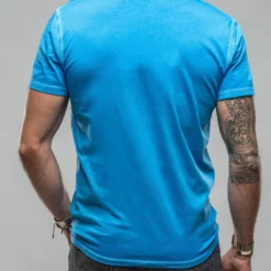Mendocino Cotton SS Henley In Blue Lagoon 7 Mendocino Cotton SS Henley In Blue Lagoon -Dune Shop georg roth gr cotton ss henley in blue lagoon mens shirts t shirts axels vail 37617625104618