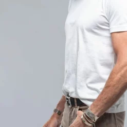 Pismo Cotton T In White -Dune Shop georg roth gr cotton t in white mens shirts t shirts axels vail 37027538436330