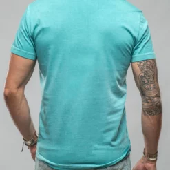 Torre Cotton V Neck In Mint -Dune Shop georg roth gr cotton v neck in mint mens shirts t shirts axels vail 37617666490602