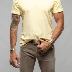 Siena Cotton V Neck In Yellow