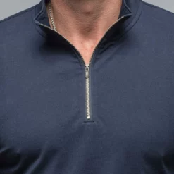 Modesto Luxe Pima Cotton Zip In Navy -Dune Shop georg roth modesto luxe pima cotton zip in navy mens shirts axels vail 38486091825386