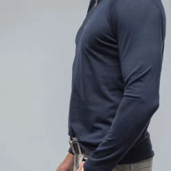 Modesto Luxe Pima Cotton Zip In Navy -Dune Shop georg roth modesto luxe pima cotton zip in navy mens shirts axels vail 38486091890922