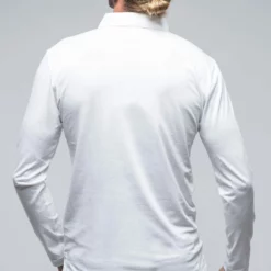 Newport Cotton Polo In White -Dune Shop georg roth newport cotton polo in white mens shirts polos axels vail 39255167467754