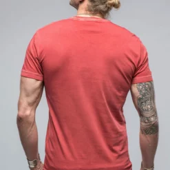 Pismo Cotton Tee In Brick -Dune Shop georg roth pismo cotton tee in brick mens shirts t shirts axels vail 39152551231722
