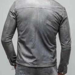 Dino Leather Jacket In Grey 9 Dino Leather Jacket In Grey -Dune Shop gimo s dino leather jacket in grey mens outerwear leather axels vail 30435037348029
