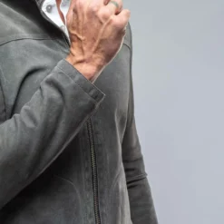 Donnarumma Suede Jacket In Charcoal 8 Donnarumma Suede Jacket In Charcoal -Dune Shop gimo s donnarumma suede jacket in charcoal mens outerwear leather axels vail 38255946465514