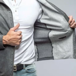 Donnarumma Suede Jacket In Charcoal 11 Donnarumma Suede Jacket In Charcoal -Dune Shop gimo s donnarumma suede jacket in charcoal mens outerwear leather axels vail 38255946825962