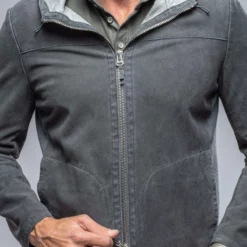 Donnarumma Suede Jacket In Denim Blue 9 Donnarumma Suede Jacket In Denim Blue -Dune Shop gimo s donnarumma suede jacket in denim blue mens outerwear leather axels vail 38255916351722