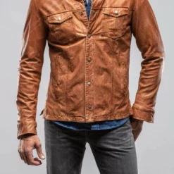 Enna 12 Month Washed Shirt Jacket In Brick