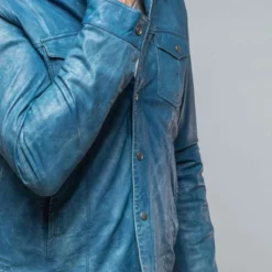 Enna 12 Month Washed Shirt Jacket In Denim -Dune Shop gimo s enna 12 month washed shirt jacket in denim mens outerwear leather axels vail 36320852345066