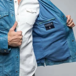 Enna 12 Month Washed Shirt Jacket In Denim -Dune Shop gimo s enna 12 month washed shirt jacket in denim mens outerwear leather axels vail 36320852508906