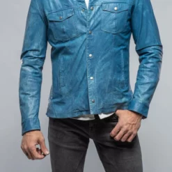 Enna 12 Month Washed Shirt Jacket In Denim