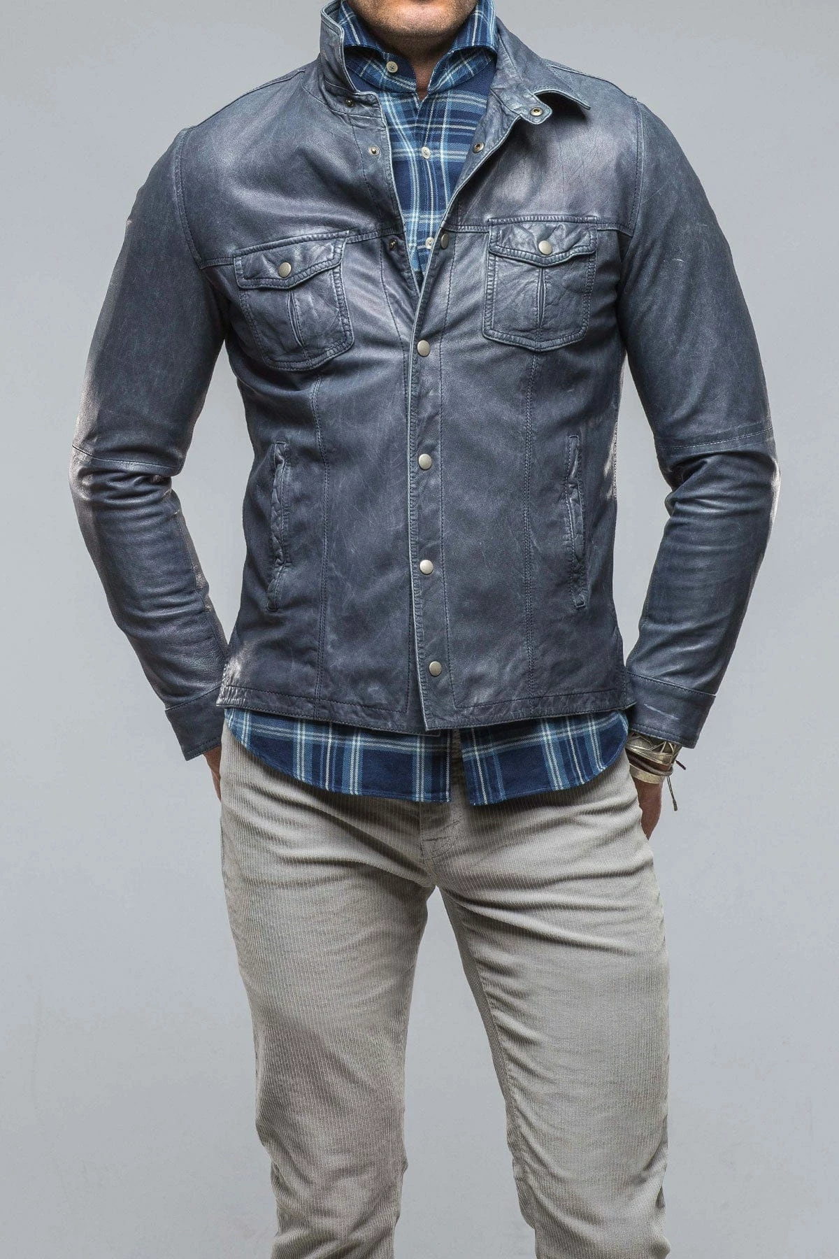 Enna 12 Month Washed Shirt Jacket In Navy 1 Enna 12 Month Washed Shirt Jacket In Navy