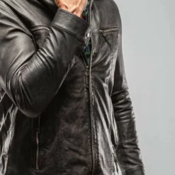 Farneta Moto In Black 9 Farneta Moto In Black -Dune Shop gimo s farneta moto in black mens outerwear leather axels vail 30106161053885