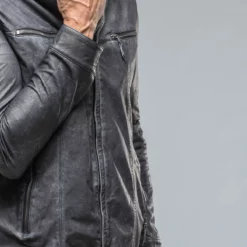 Farneta Moto In Navy -Dune Shop gimo s farneta moto in navy mens outerwear leather axels vail 38620504817898