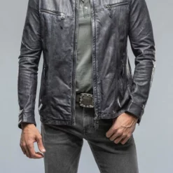 Farneta Moto In Navy -Dune Shop gimo s farneta moto in navy mens outerwear leather axels vail 38620504916202