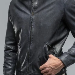 Floridi James Dean Jacket In Dark Navy -Dune Shop gimo s floridi james dean jacket in dark navy mens outerwear leather axels vail 38639612887274