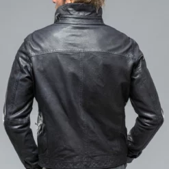 Floridi James Dean Jacket In Dark Navy -Dune Shop gimo s floridi james dean jacket in dark navy mens outerwear leather axels vail 38639612952810