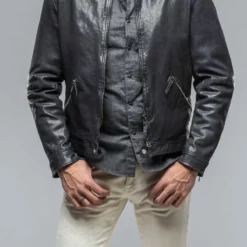 Floridi James Dean Jacket In Dark Navy -Dune Shop gimo s floridi james dean jacket in dark navy mens outerwear leather axels vail 38639612985578